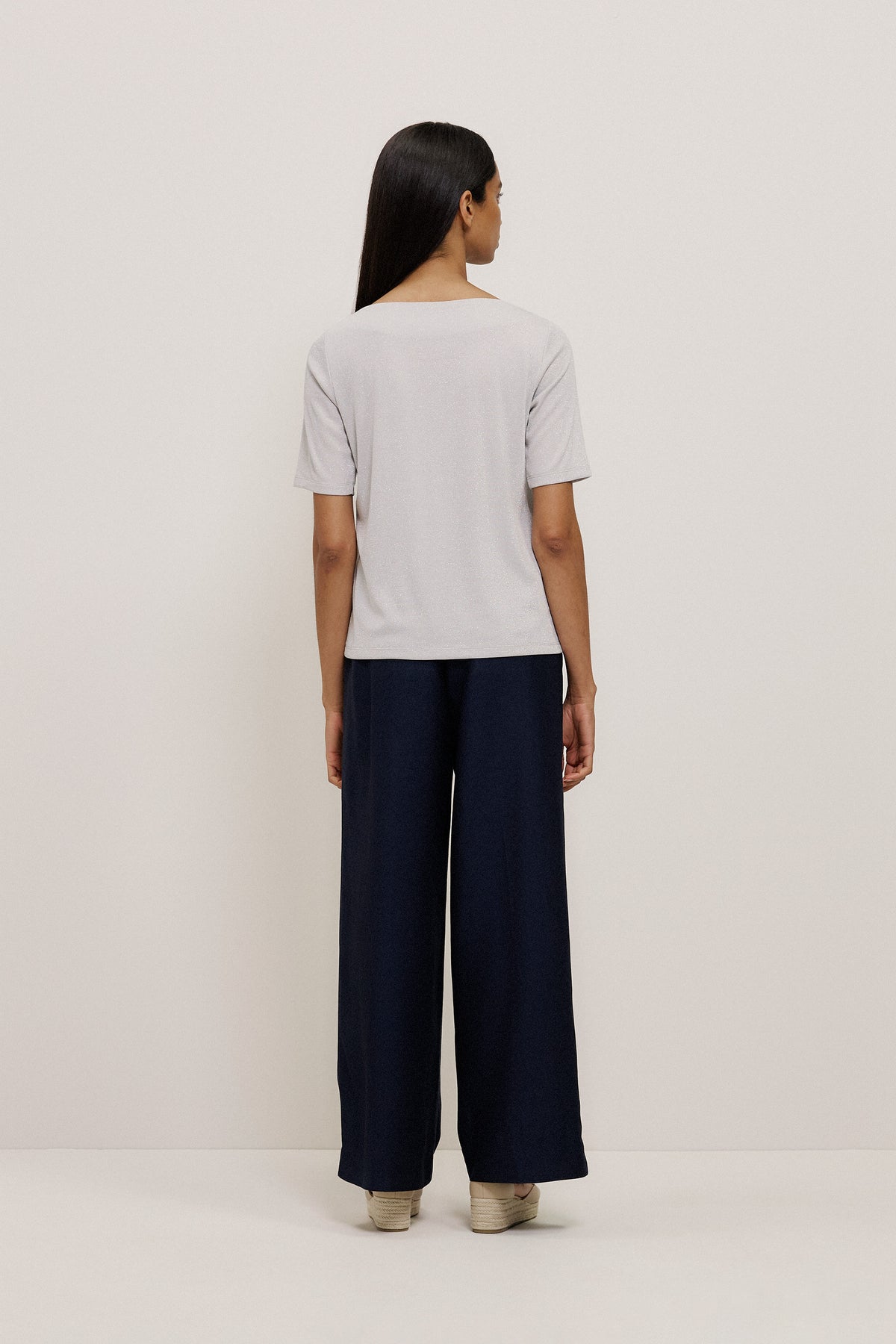 Metallic Rib T-shirt