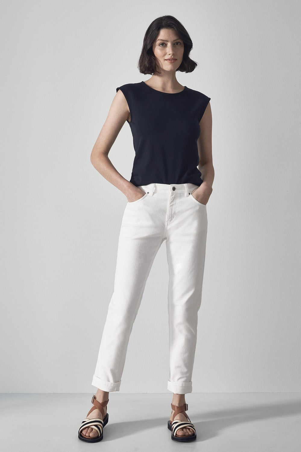 Organic Cotton Boat Neck T-Shirt