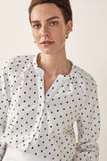Cotton Linen Swiss Spot Shirt