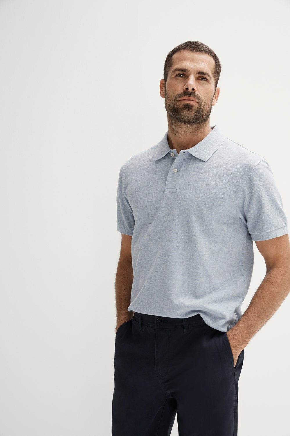 Cotton Pique Marle Polo