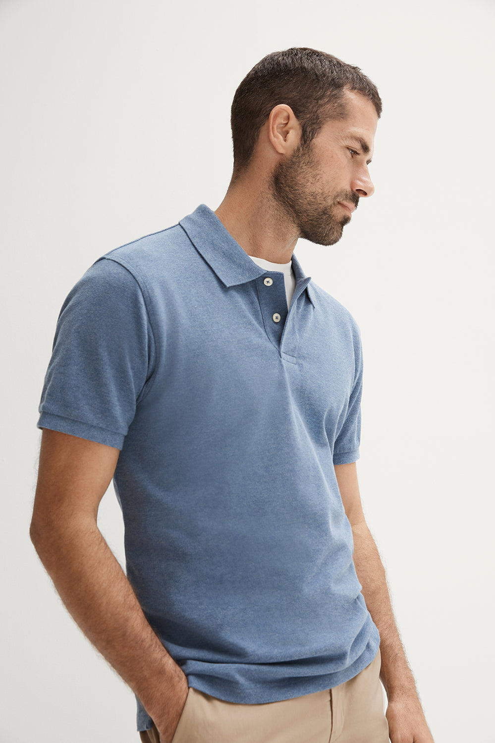 Cotton Pique Marle Polo