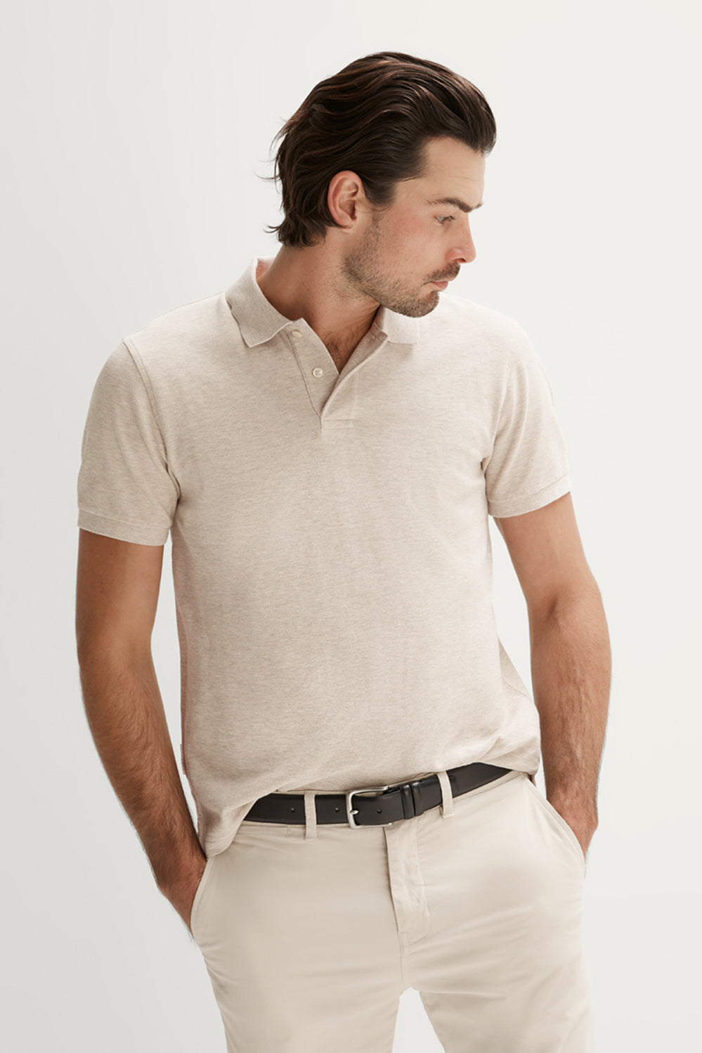 Cotton Pique Marle Polo