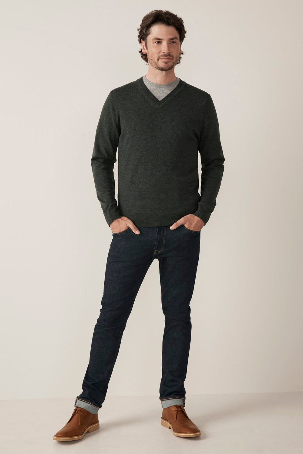 Classic Merino V Neck