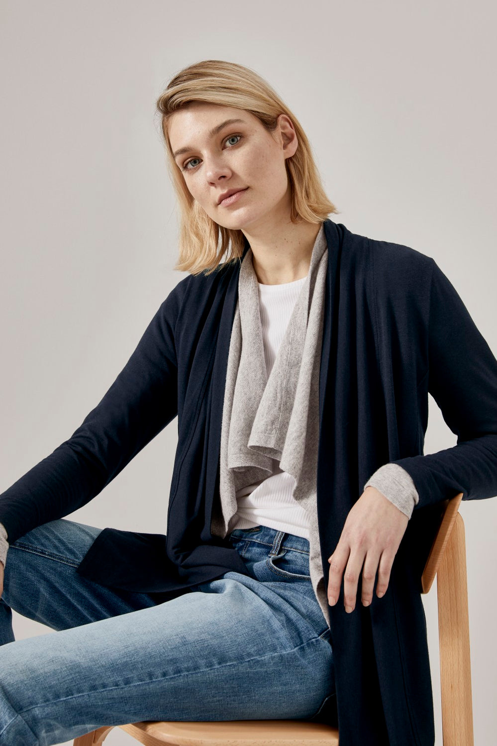 Bamboo Viscose Longline Jacket