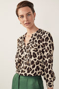 Ocelot Drape Blouse