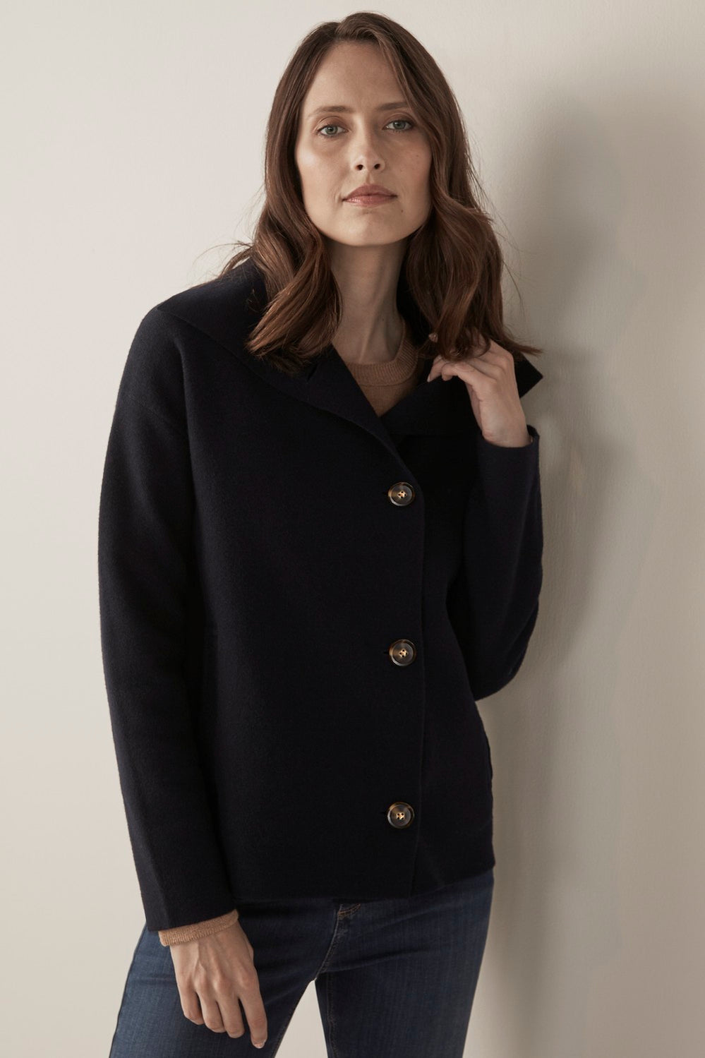 Merino Blend Waterfall Jacket
