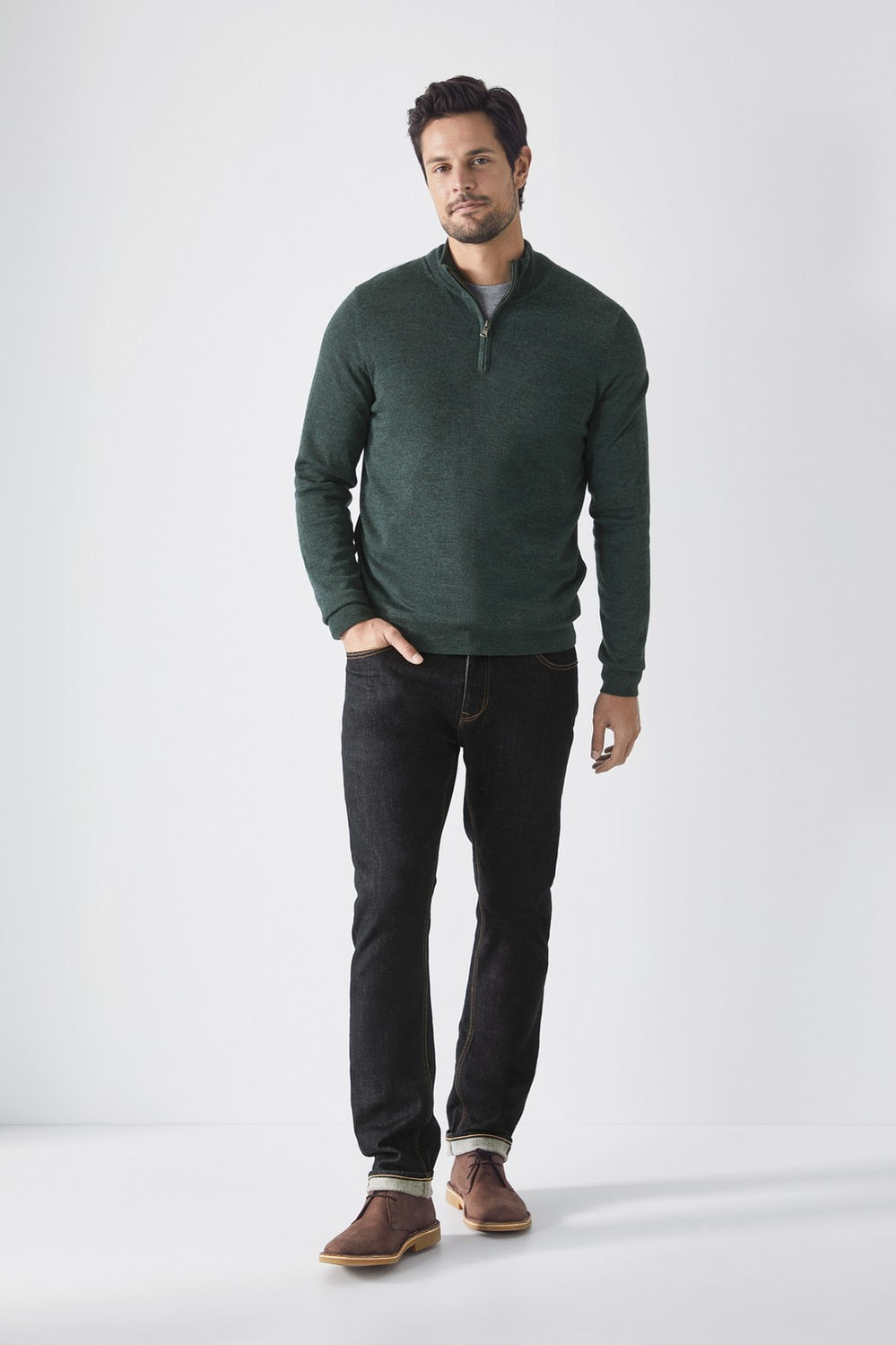 Merino Half Zip