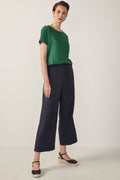 Linen Spliced T-Shirt