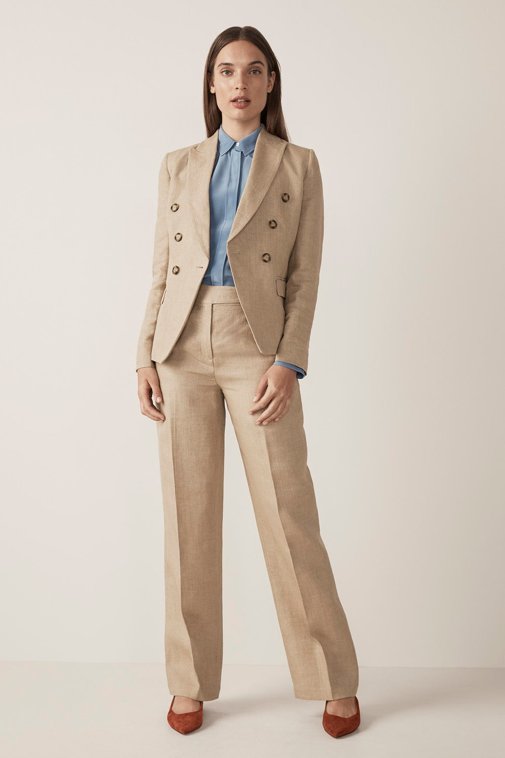 Linen Full Wide Leg Pant