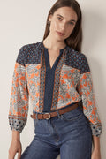 Etched Paisley Blouse