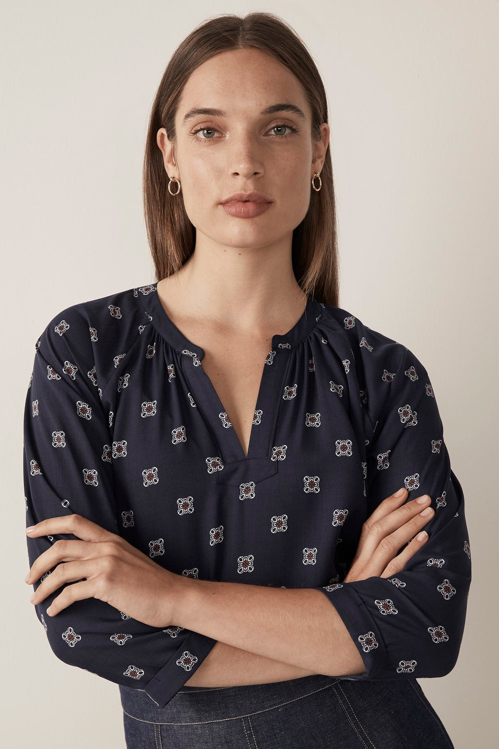 Modal Mosaic Floral Top