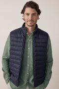 Contrast Puffer Vest