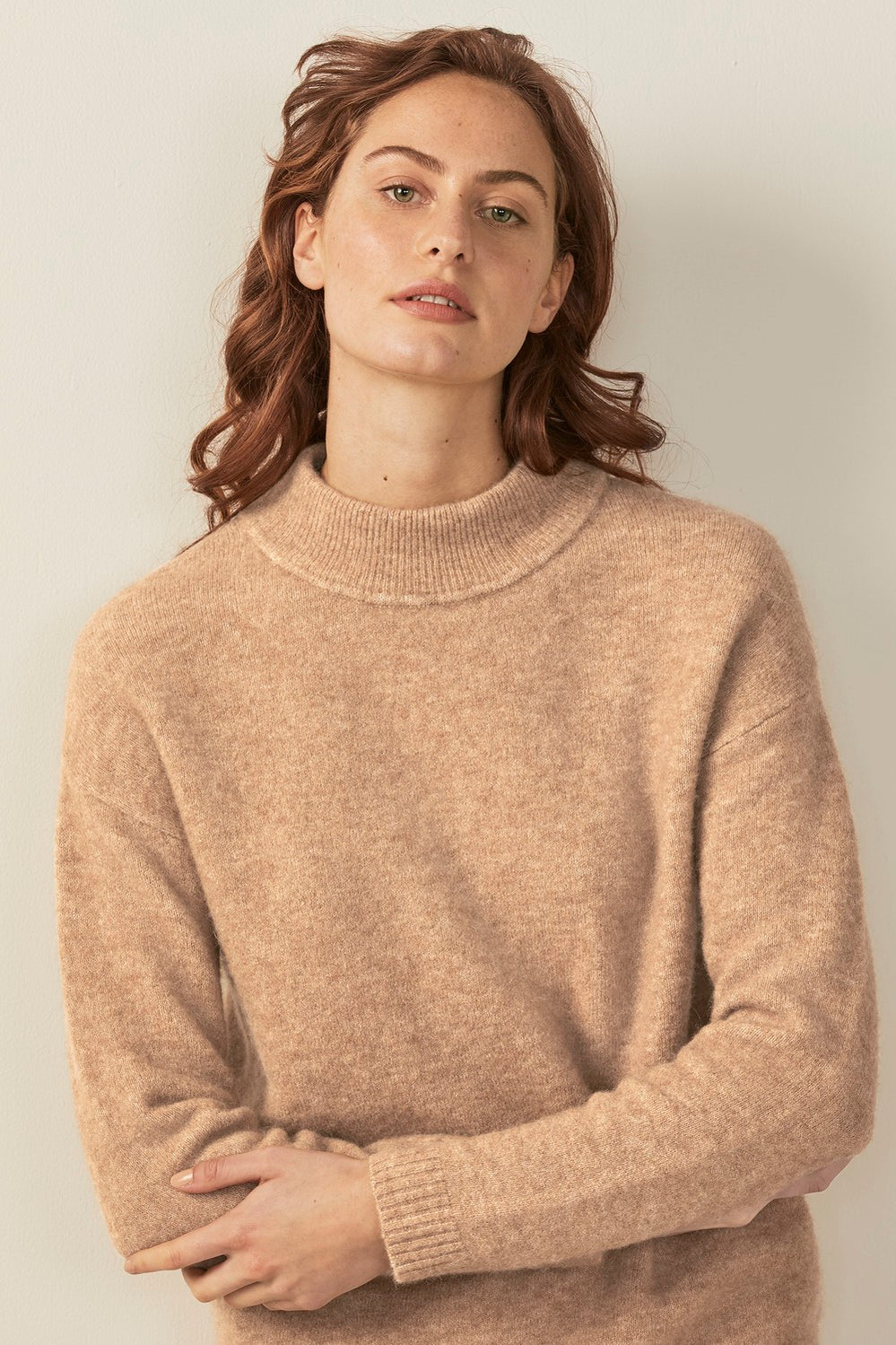Alpaca Mock Neck Knit