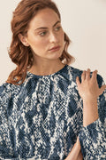 Abstract Snake Blouse