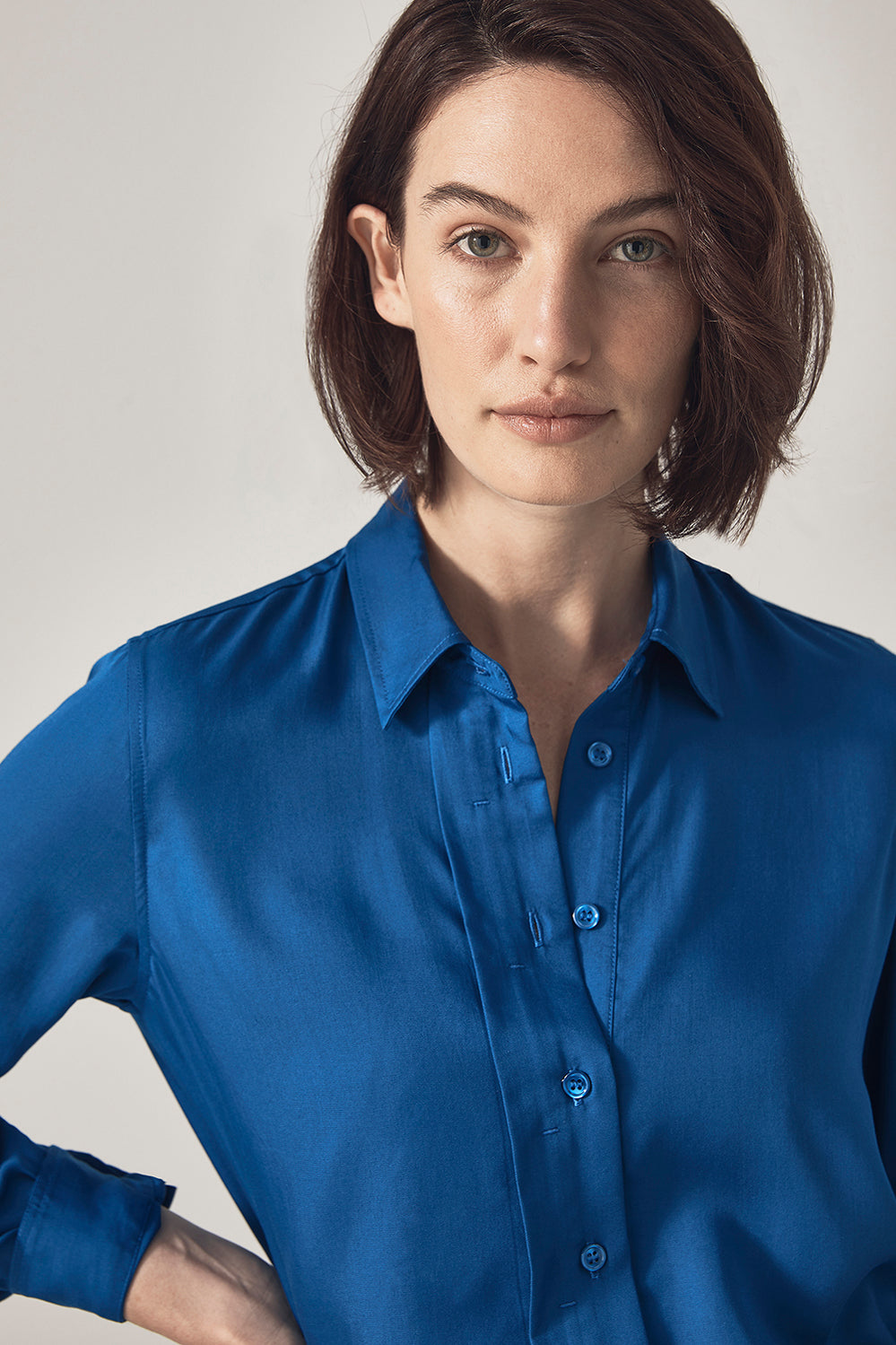 Modal Placket Detail Shirt