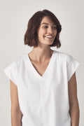 Linen Cotton Relax V-Neck T-Shirt