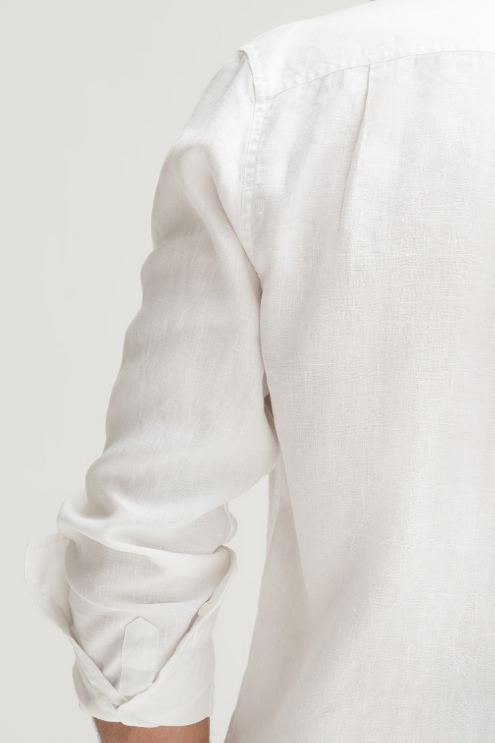 Regular Fit Linen Piece Dyed Long Sleeve Shirt