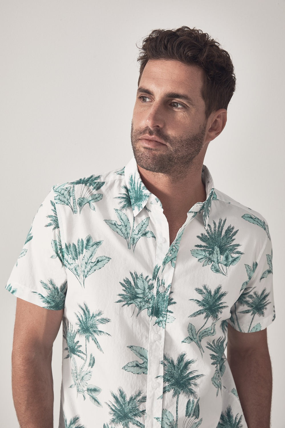 Etched Palm Short Sleeve Shirt