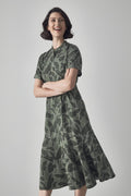 Frond Print Dress