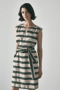 Yarn Dyed Linen Stripe Dress