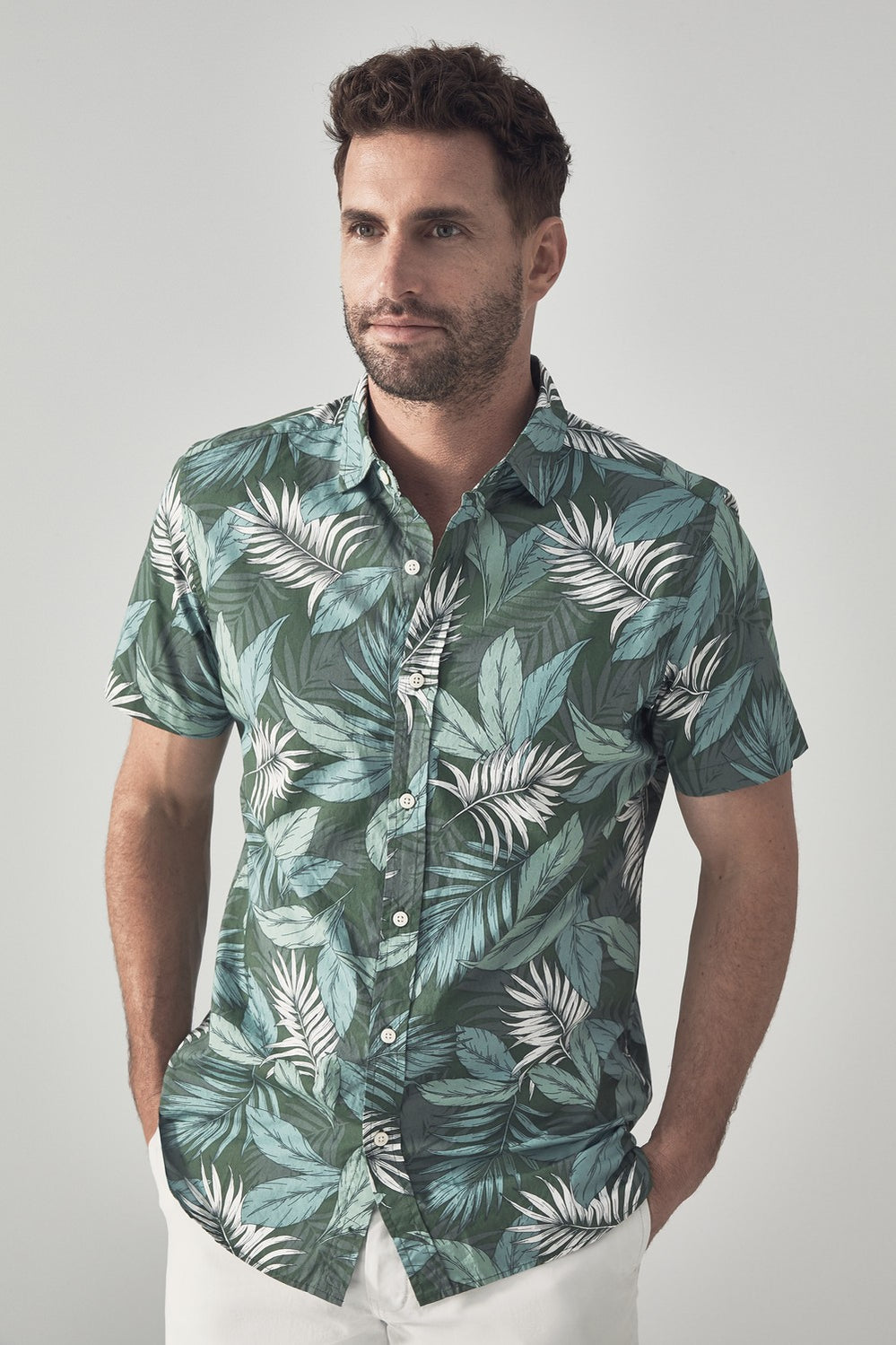 Tonal Flora Short Sleeve Shirt