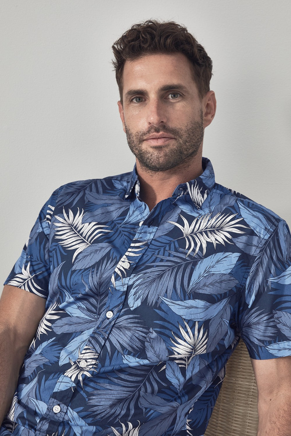 Tonal Flora Short Sleeve Shirt