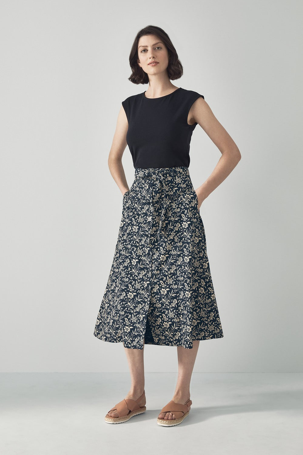 Night Bloom Floral Skirt