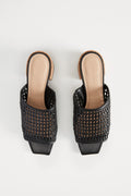 Genie Woven Mid Heel