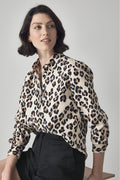 Linen Etched Leopard Shirt