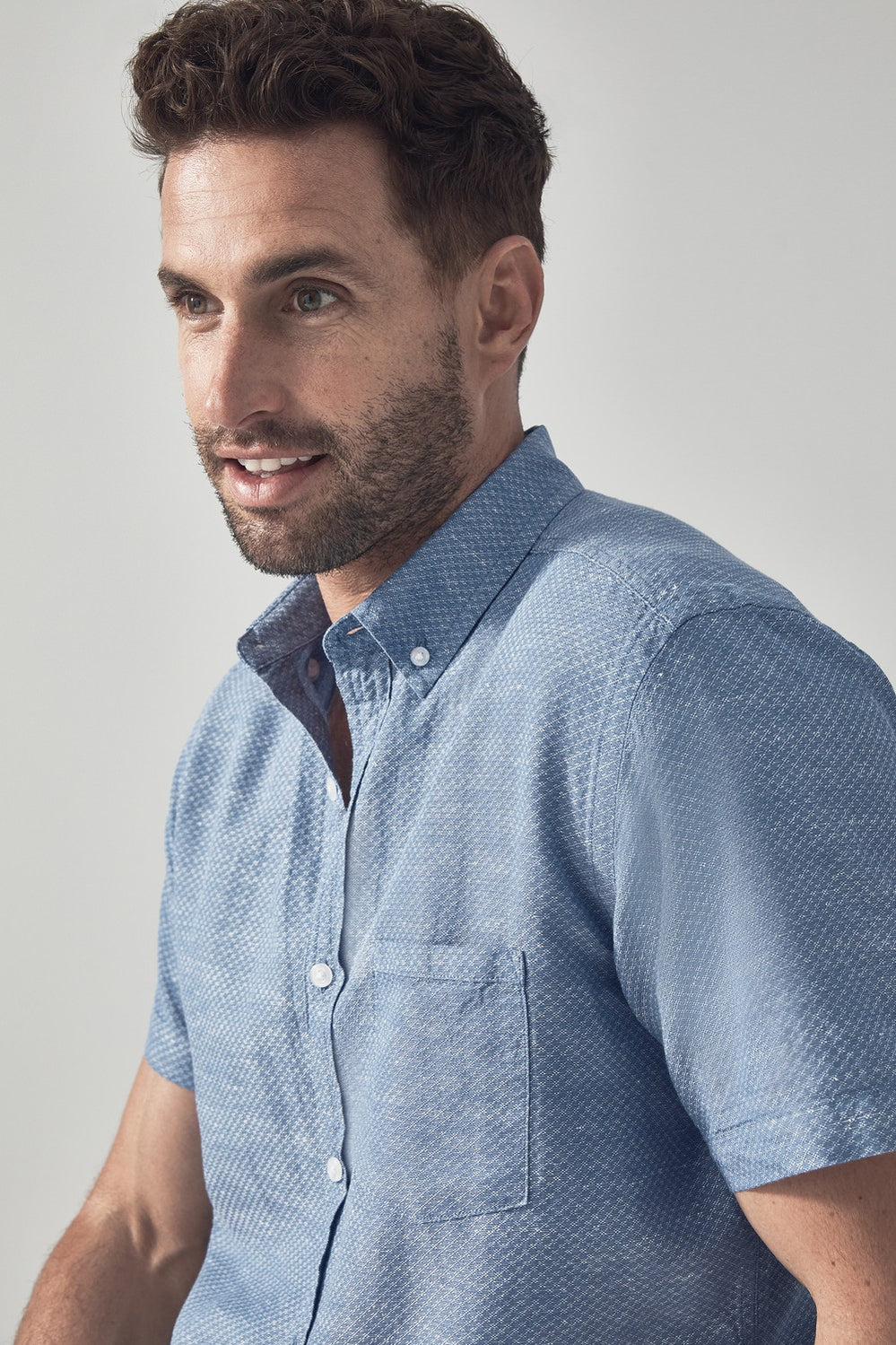 Slub Dobby Short Sleeve Shirt