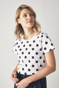 Cotton Spot Print T-Shirt