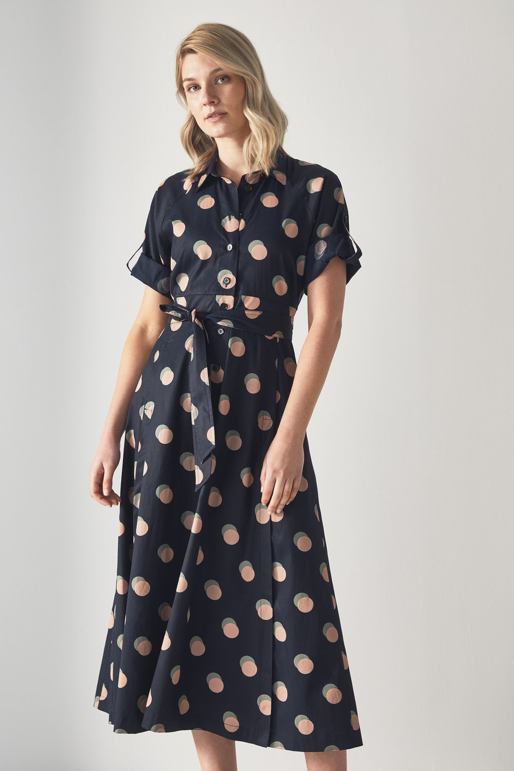 Eclipse Spot Shirt Dress