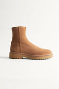 Stretch Suede Sock Boot