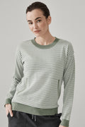 Cotton Stripe Pocket Pullover