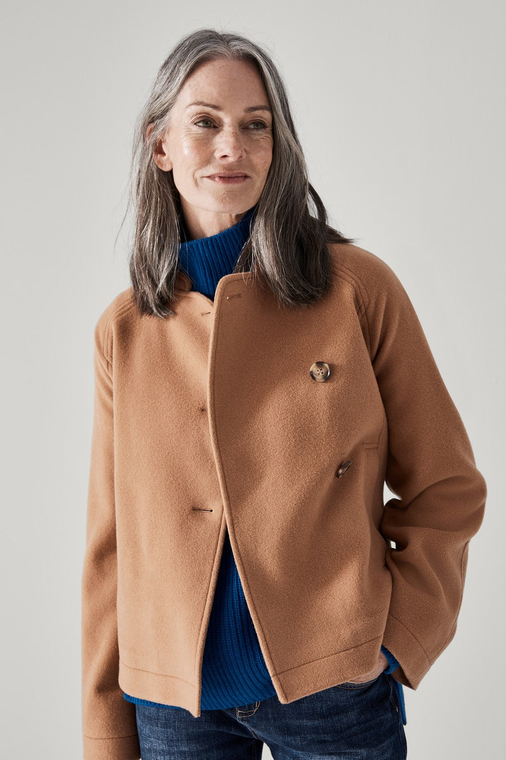 Merino Blend Relaxed Jacket