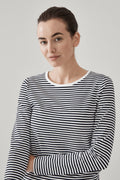 Cotton Stripe Long Sleeve T-Shirt
