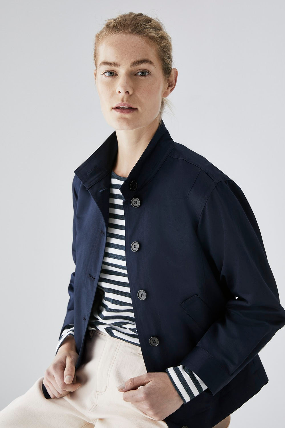 Linen Cotton Sateen Jacket