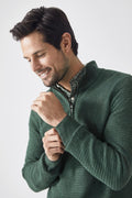 Cotton Half Zip Knit