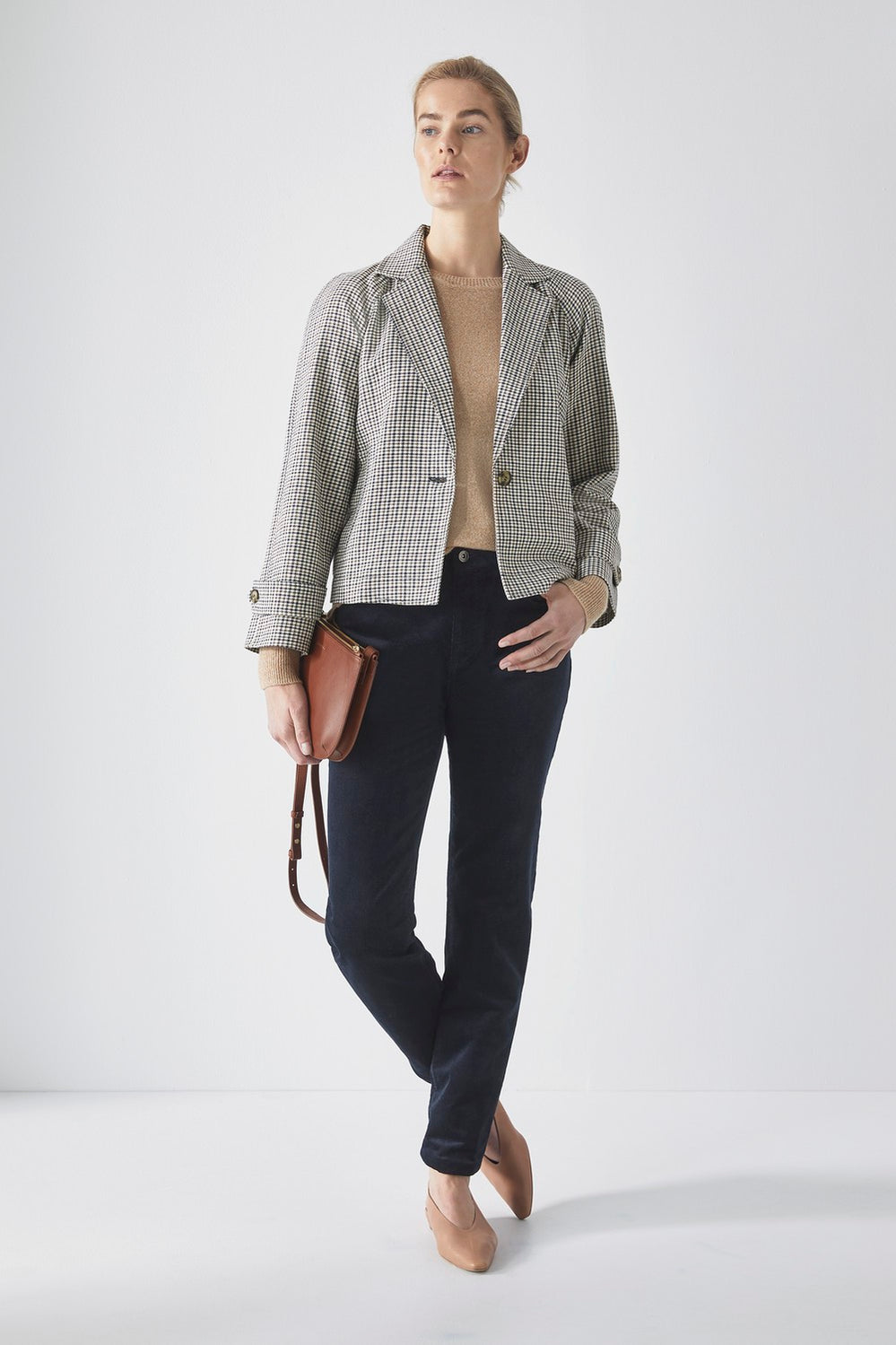 Single Breasted Check Jacket