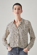 Silk Animal Print Shirt