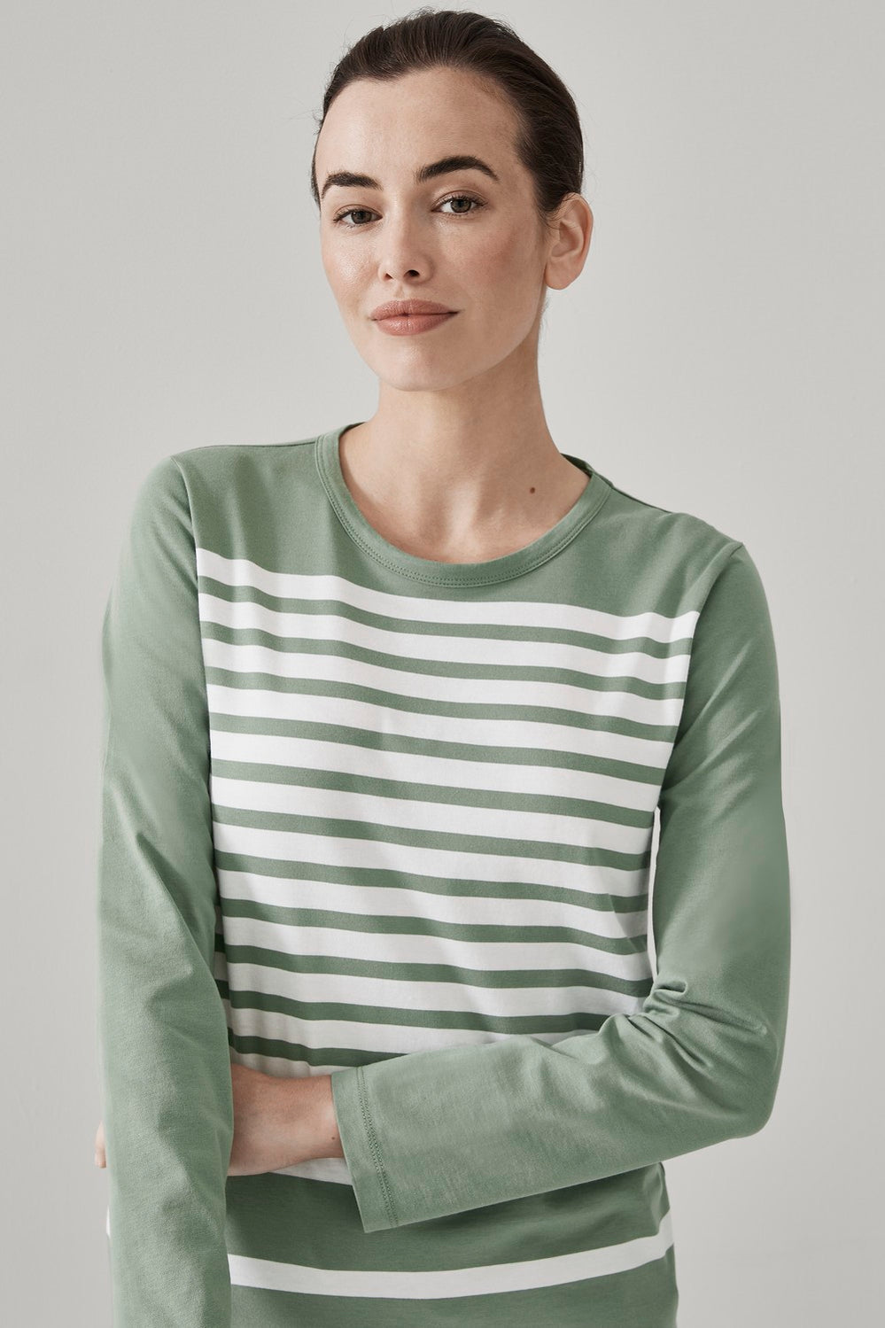 Cotton Stripe Body T-Shirt