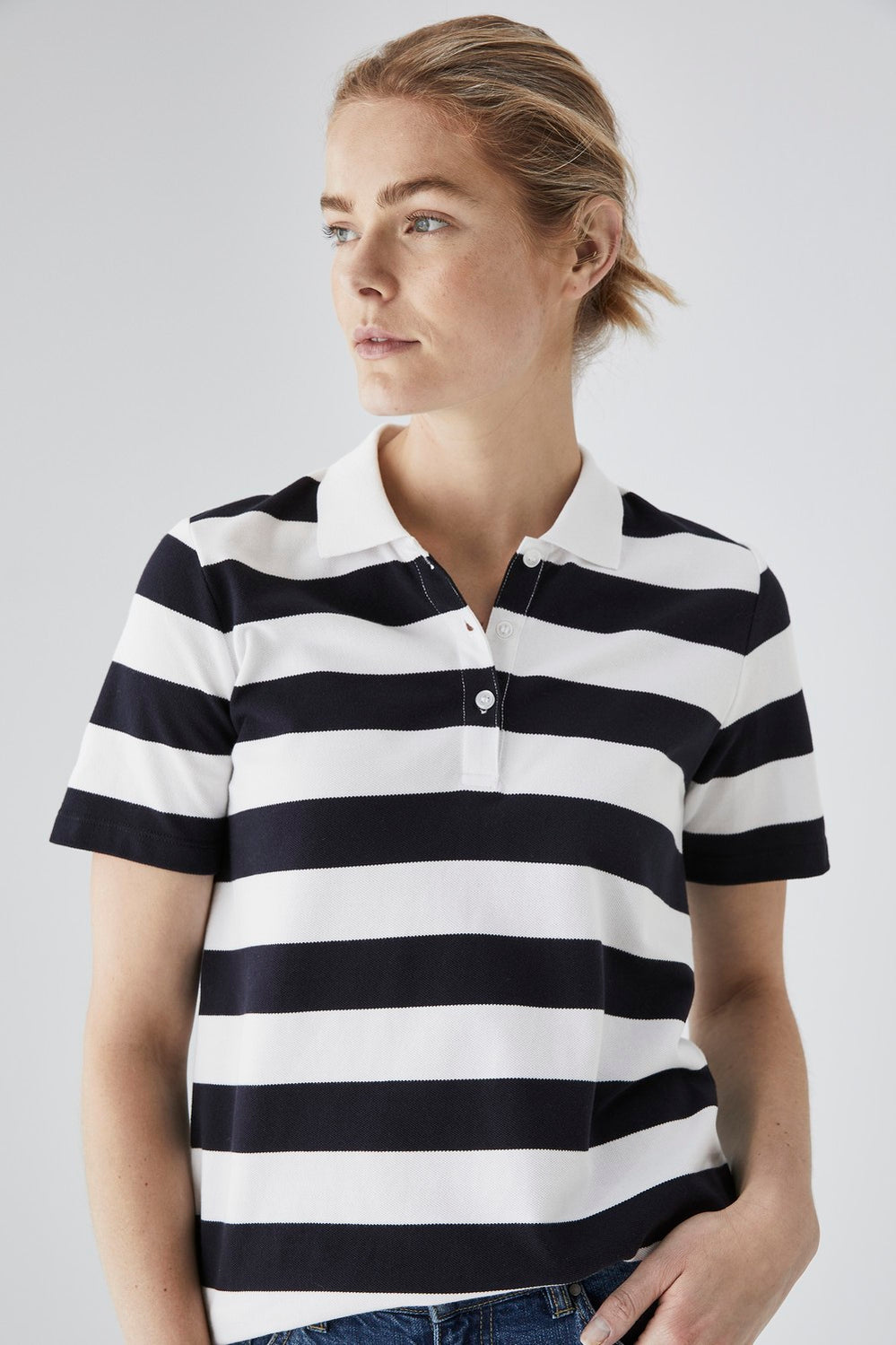 Bold Stripe Polo