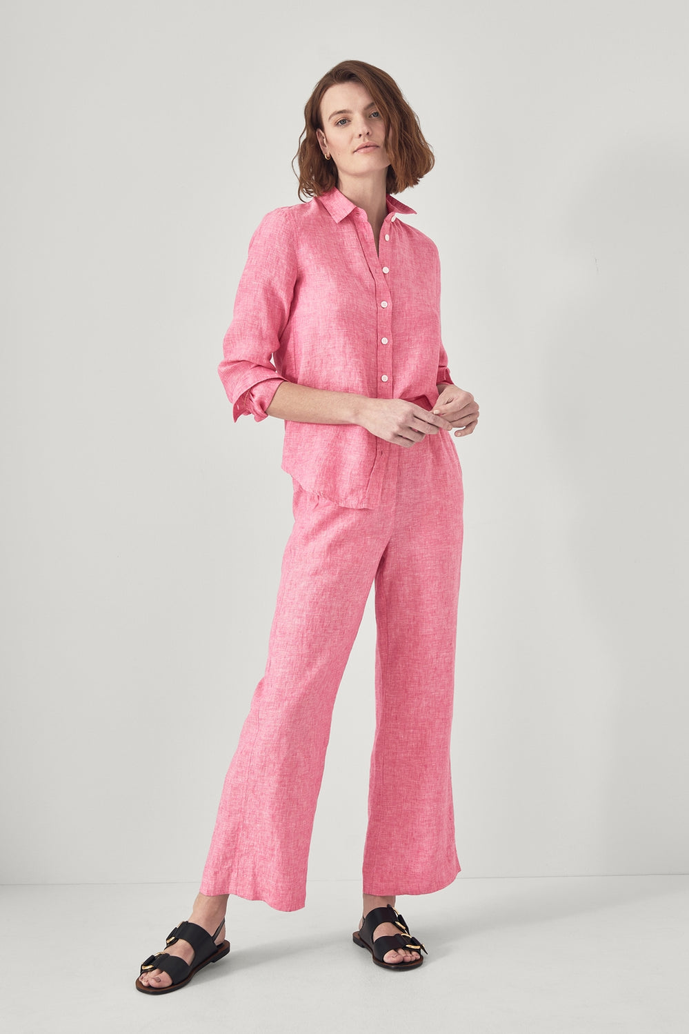 Linen Yarn Dyed Classic Shirt