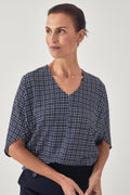 Mini Grid Relaxed T-Shirt