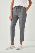 French Linen Cotton Pull On Jogger