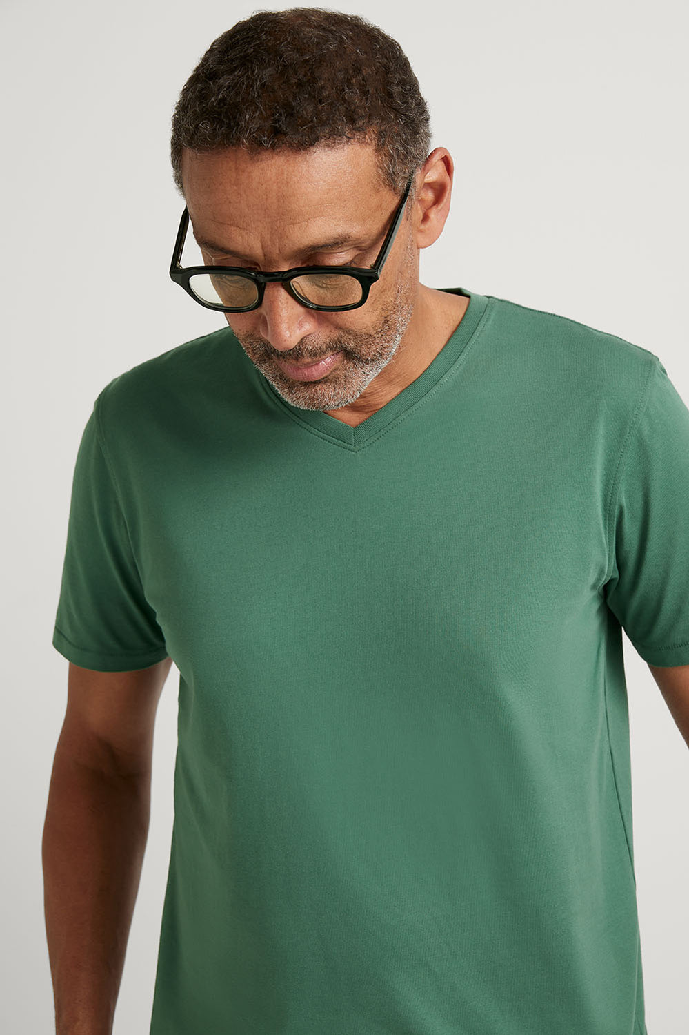 Cotton V Neck T-Shirt