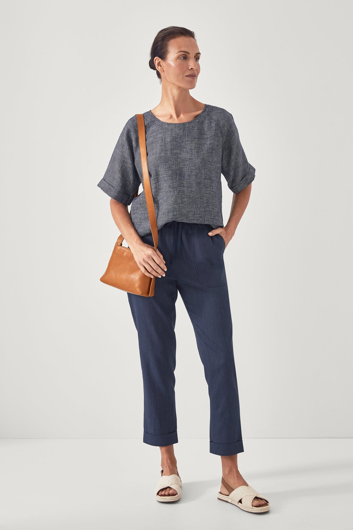 Linen End On End Woven Top