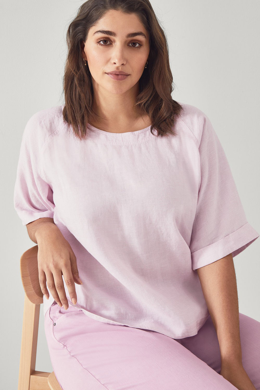 Linen End On End Woven Top