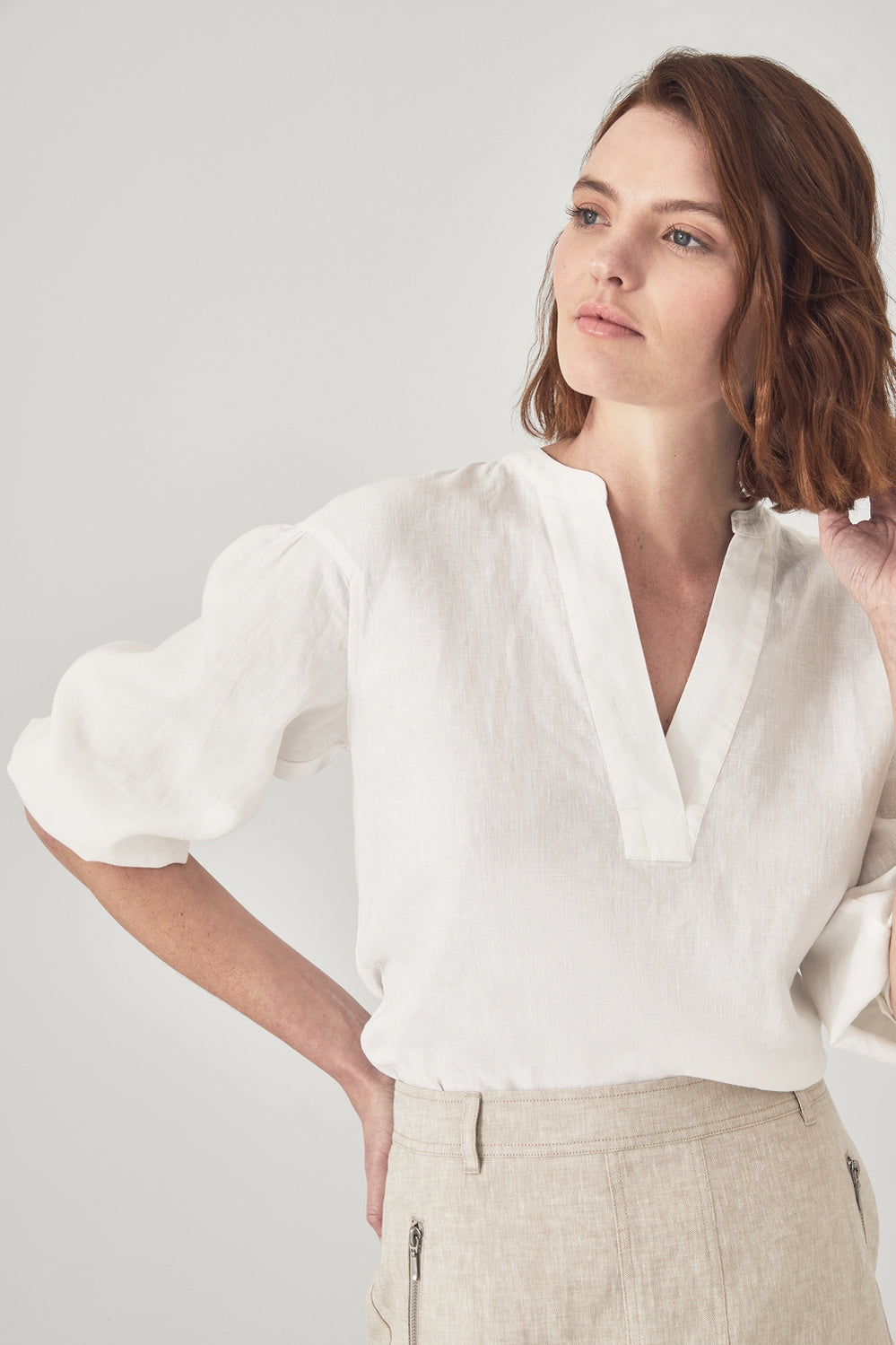 Linen Boho Blouse