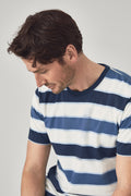 Cotton Tonal Stripe T-Shirt